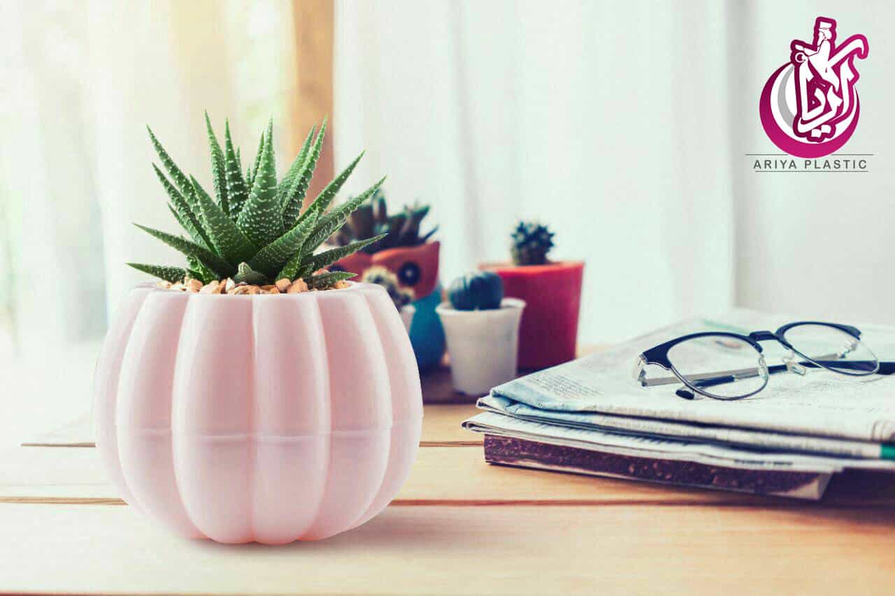 buy-polyvinium-pots-pumpkin-pots فروش گلدان پلی نیک طرح کدو