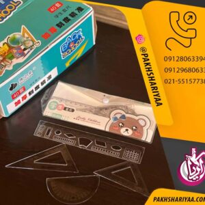 فروش عمده ست خط کش ۴ تکه جور کیفی