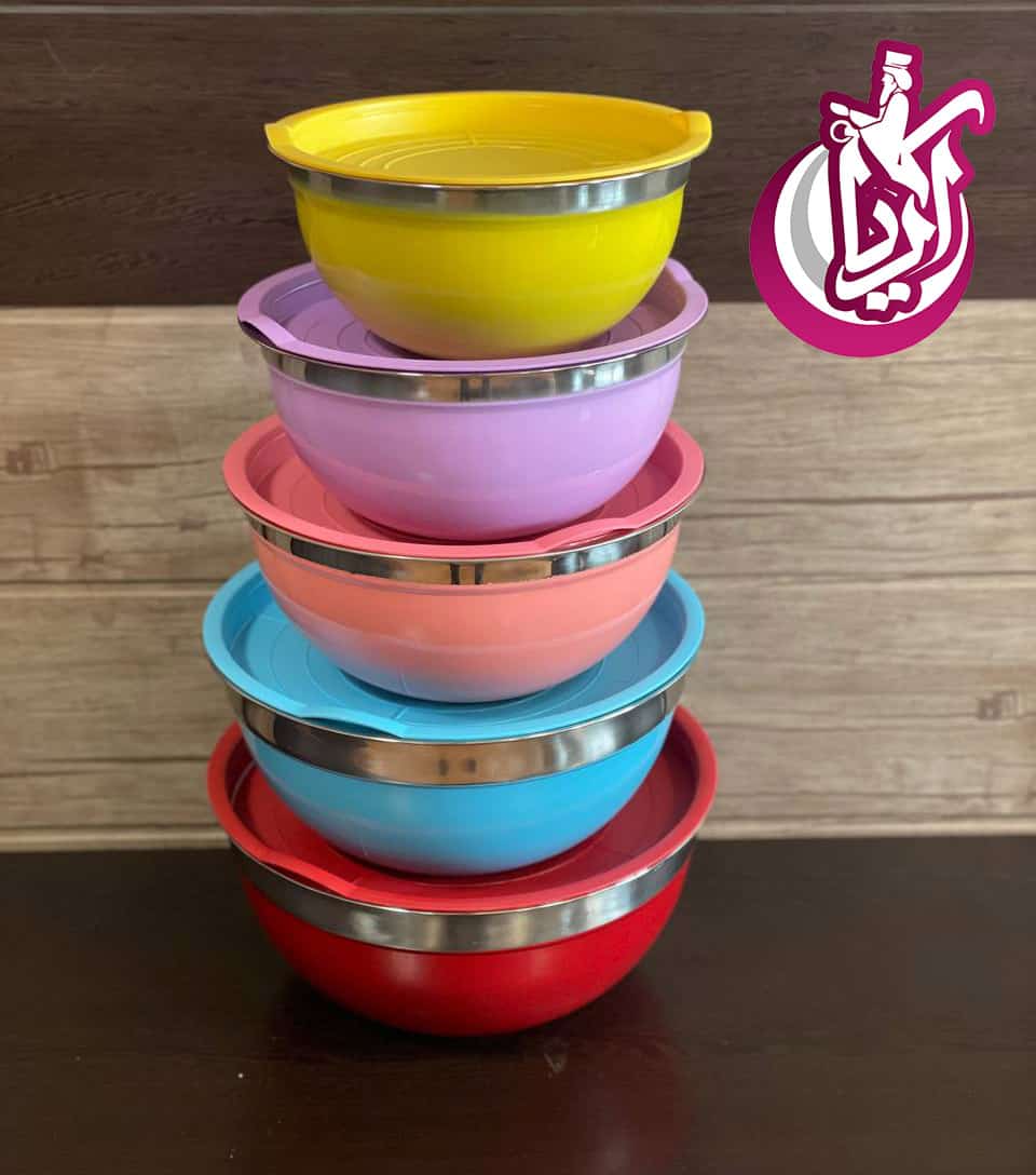 کاسه سالاد رنگی - مجموعه پخش پلاستیک آریا