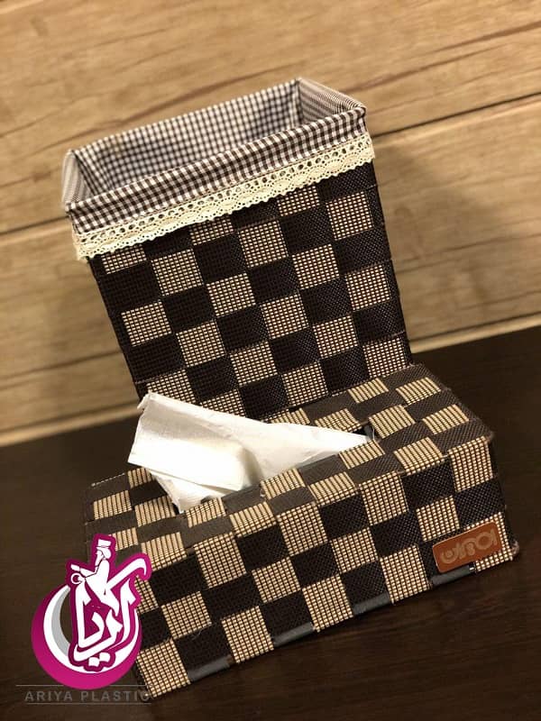 sale-bucket-and-hold-napkins-amiran-pic-1 فروش سطل و جا دستمال امیران - شطرنجی