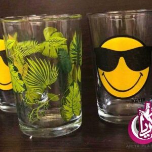 فروش عمده بلور لیوان شهد چاپی