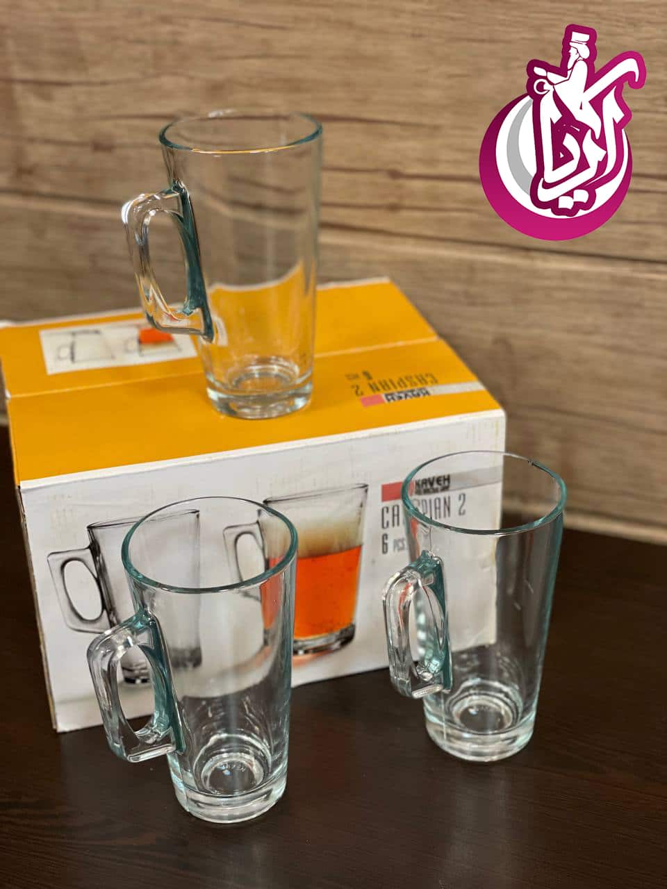 لیوان بلوری کاسپین کادویی با کیفیت بالا