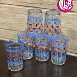 لیوان بلوری شهد با طرح چاپی - مجموعه پخش پلاستیک آریا