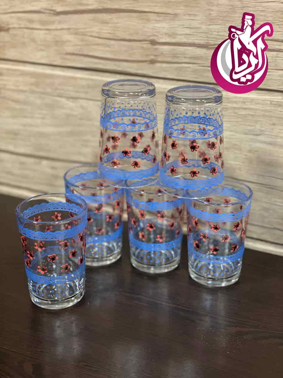 لیوان بلوری شهد با طرح چاپی - مجموعه پخش پلاستیک آریا