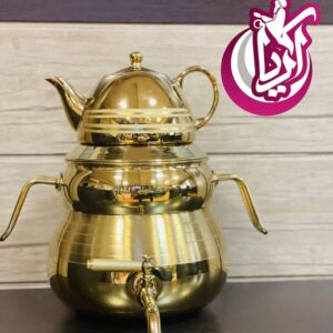 کتری و قوری سایه طلایی کد 3036 با کیفیت عالی