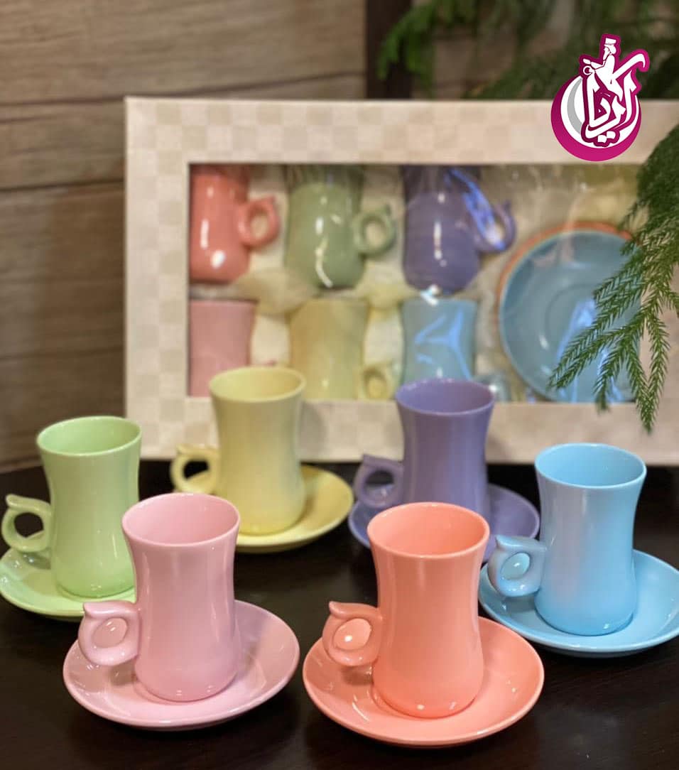 sale-of-ceramic-cup-and-saucer-pic-2 فنجان و نعلبکی سرامیکی در رنگ بندی های زیبا