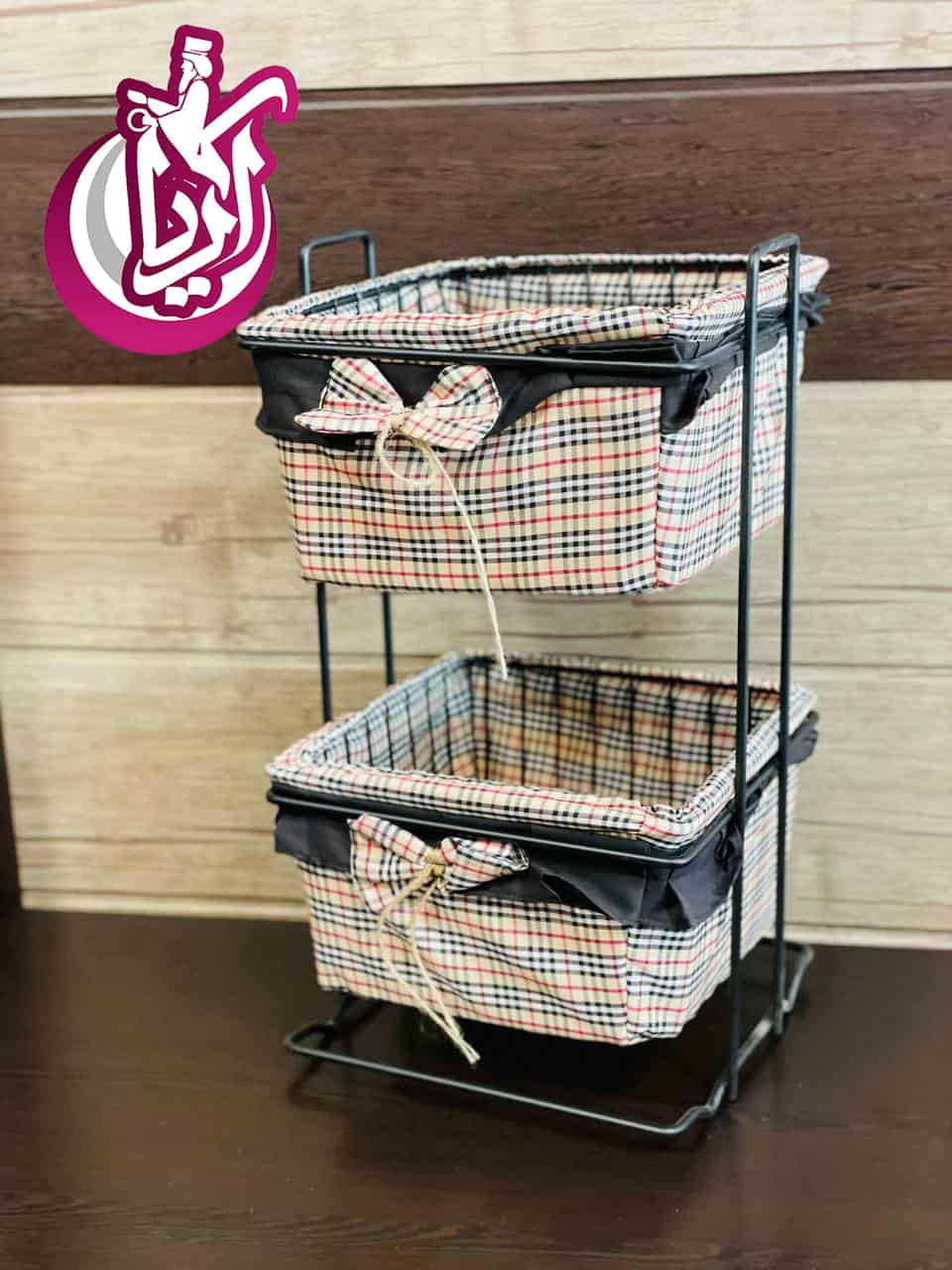 جا پیازی ۲ طبقه پارچه دار با قیمت مناسب