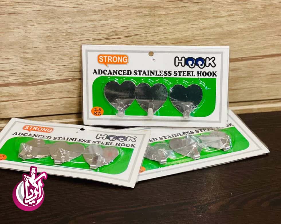 sale-pendant-adhesive-heart-steel-pic-2 آویز چسبی قلبی استیل - فروش عمده