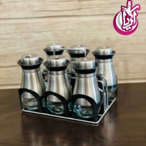 سرویس ادویه شش پارچه بیوتی استیل - پخش عمده
