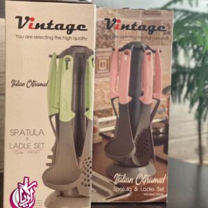 ست کفگیر و ملاقه وینتج دارای پایه نگهدارنده