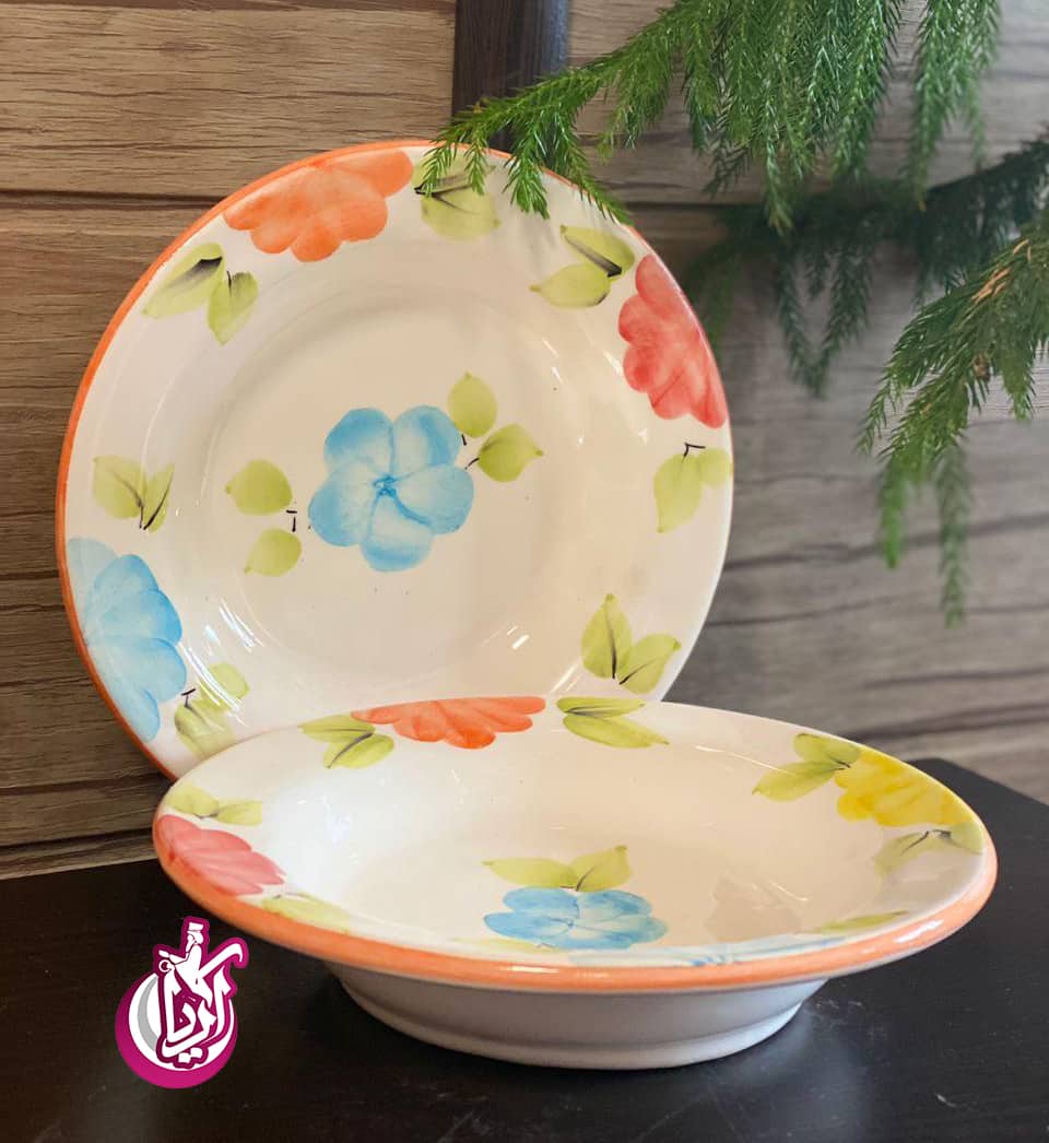 sale-stew-eating-flower-pottery-pic-2 خورشت خوری گلدار سفالی - پخش پلاسکو آریا