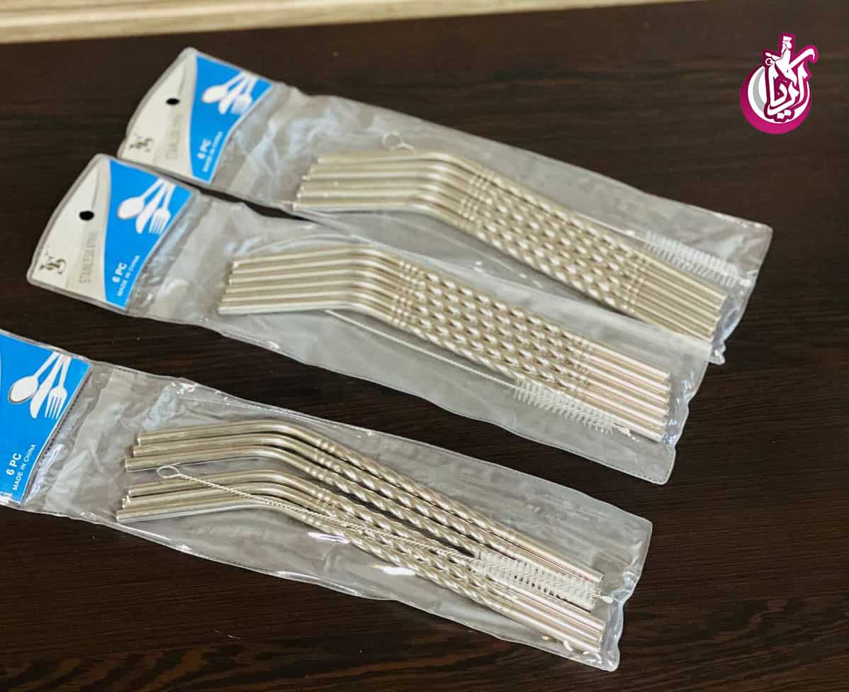 sale-straw-syrup-steel-screw-pic-1 نی شربت استیل پیچی - فروش عمده