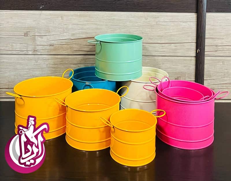 فروش عمده گلدان فلزی گوشواره دار