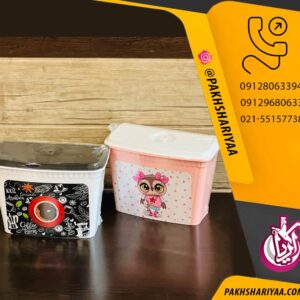 فروش عمده سطل کابینت چاپ دار ترمه
