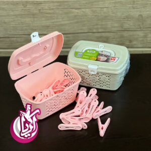 فروش عمده گیره لباس سبد دار لاولی