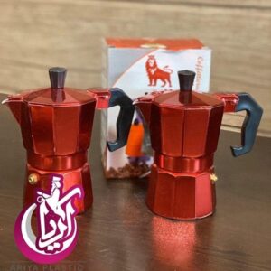 فروش قهوه جوش دو کاپ رنگی عمده