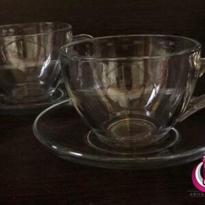 فروش عمده بلور فنجان نعلبکی مرجان