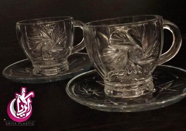 sell-crystal-cup-saucer-sun-star فروش بلور فنجان نعلبکی سان استار - فروش عمده