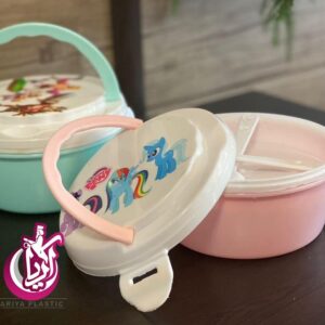 ظرف غذای کودک گرد - پخش پلاستیک آریا