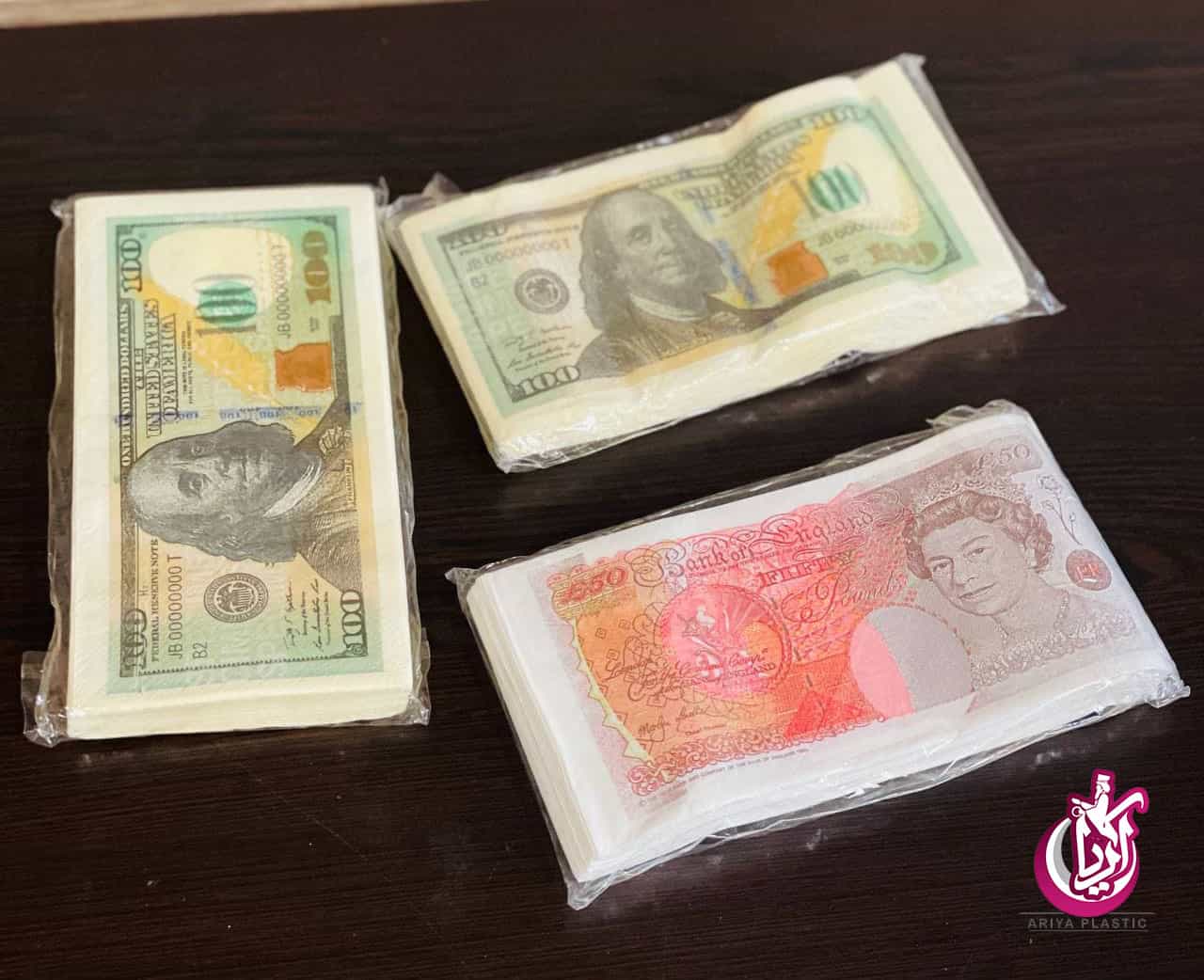 دستمال طرح دلار در کیفیت عالی