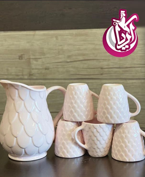 sell-pitchers-and-glasses-pottery-scales-pic-1 پارچ و لیوان سفال پولکی - مجموعه پخش پلاستیک آریا