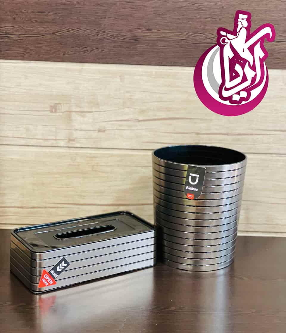 sell-set-bucket-and-place-napkin-desk-opener-pic-2 ست سطل و جا دستمال رومیزی بازن با کیفیت عالی