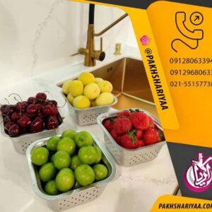 فروش تفاله گیر 4 گوش استیل