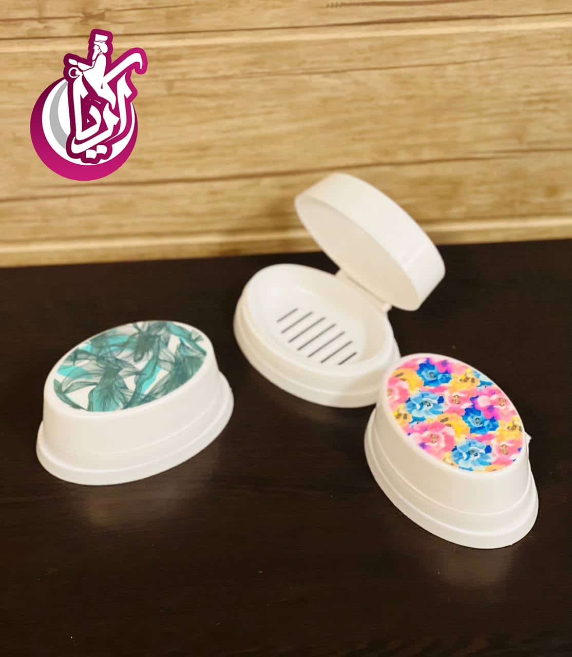 فروش عمده جا صابونی درب لولایی چاپ دار