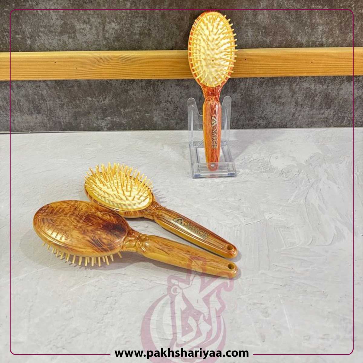 wooden-needle-head-design-brush فروش برس سر طرح چوب سوزن چوبی-تصویر اصلی
