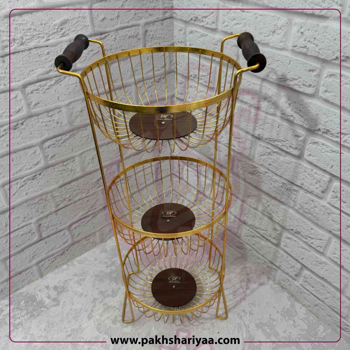 فروش جا پیازی ارکان 3 طبقه طلایی-تصویر اصلی